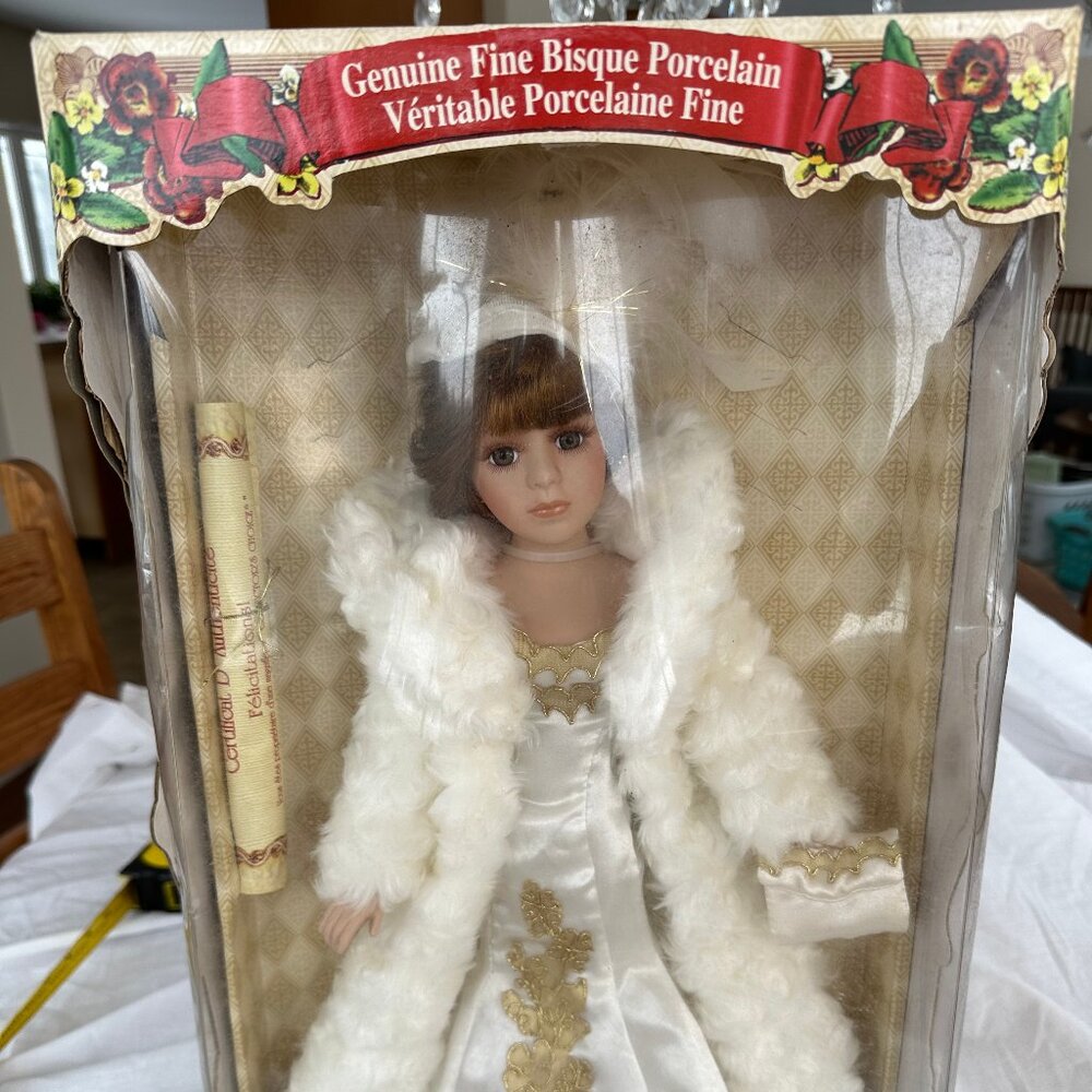 Limited Edition Collector's Choice Genuine Fine Bisque Porcelain Doll